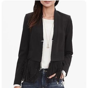 Banana Republic fringed blazer 10 NWOT